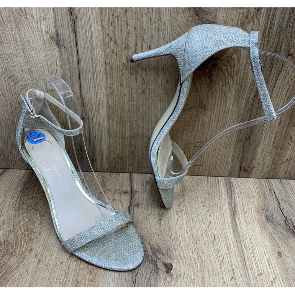 Jessica Simpson Gold Heels Stilettos JP-Endeena Style Womens Size Us 7.5M Eur 38